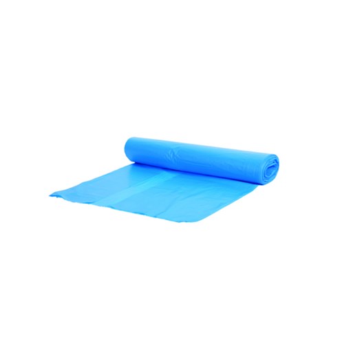 HDPE afvalzak 80x110 T25 blauw (15rolx20stuks)